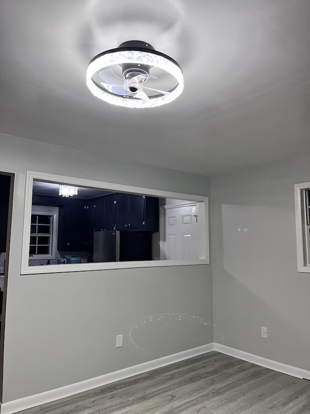 interior space featuring hardwood / wood-style floors