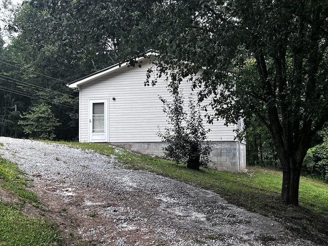 view of side of property