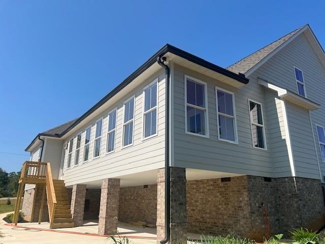 view of home's exterior with a patio area