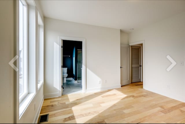 interior space featuring light hardwood / wood-style flooring