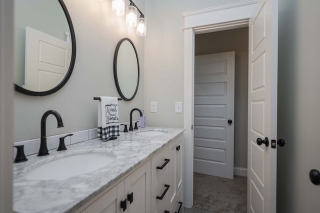 bathroom featuring vanity