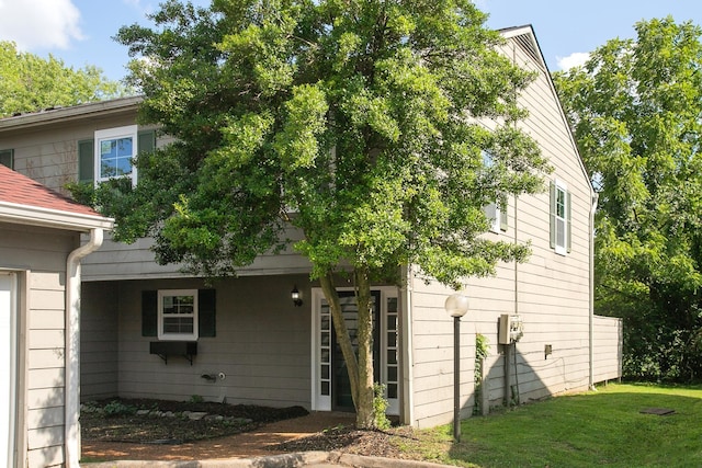 view of rear view of property