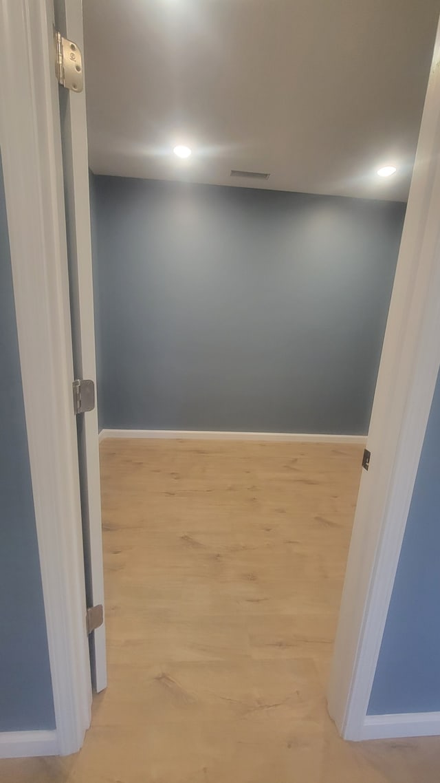 interior space featuring light hardwood / wood-style flooring