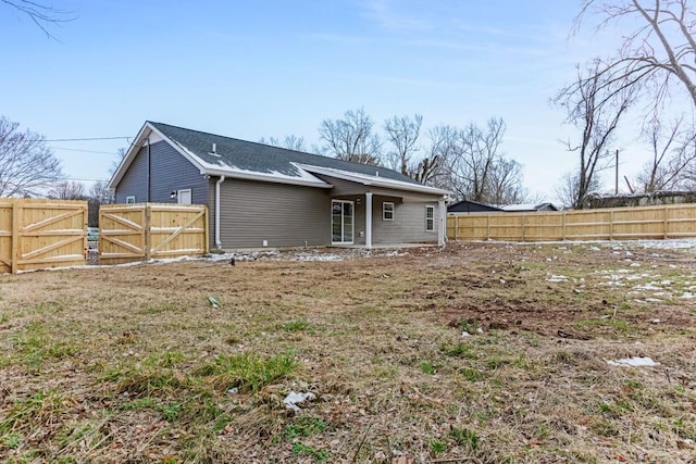 view of back of property