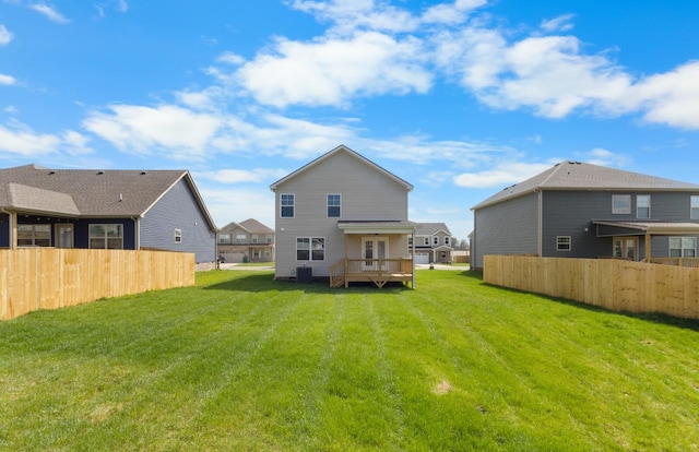 138 Anderson Pl, Clarksville, TN 37042 - back of property with a lawn, fence, and french doors