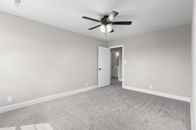 138 Anderson Pl, Clarksville, TN 37042 - unfurnished bedroom featuring baseboards, a ceiling fan, carpet floors, and visible vents