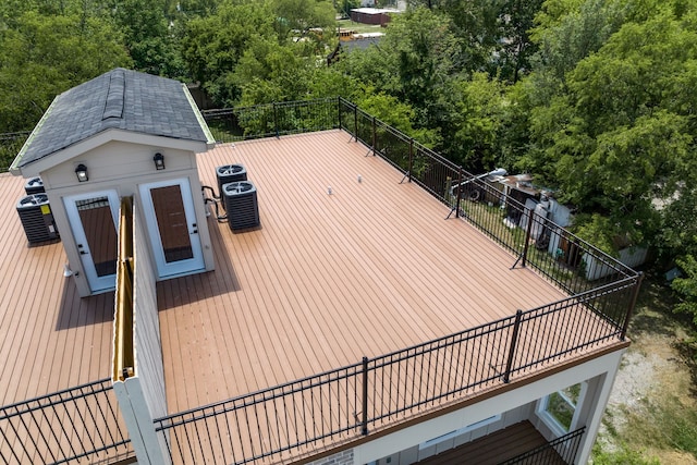 exterior space with central AC unit