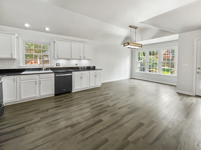 kitchen featuring white cabinetry, sink, and stainless steel dishwasher