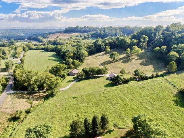 drone / aerial view featuring a rural view