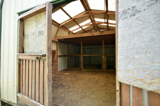 view of horse barn