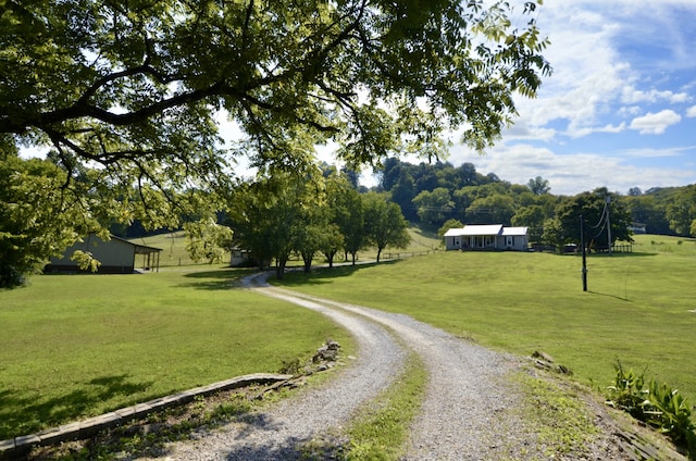 view of road