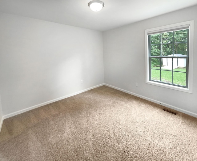 view of carpeted empty room