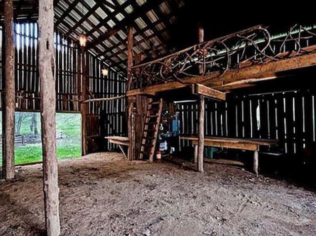 view of horse barn