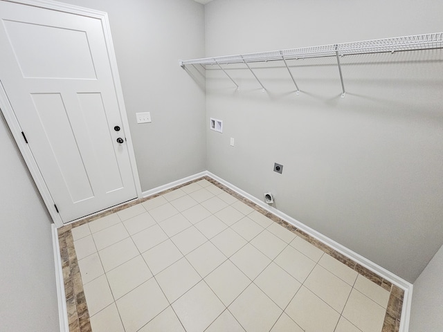 laundry room featuring washer hookup and hookup for an electric dryer