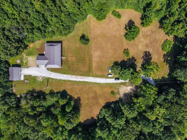 drone / aerial view featuring a rural view