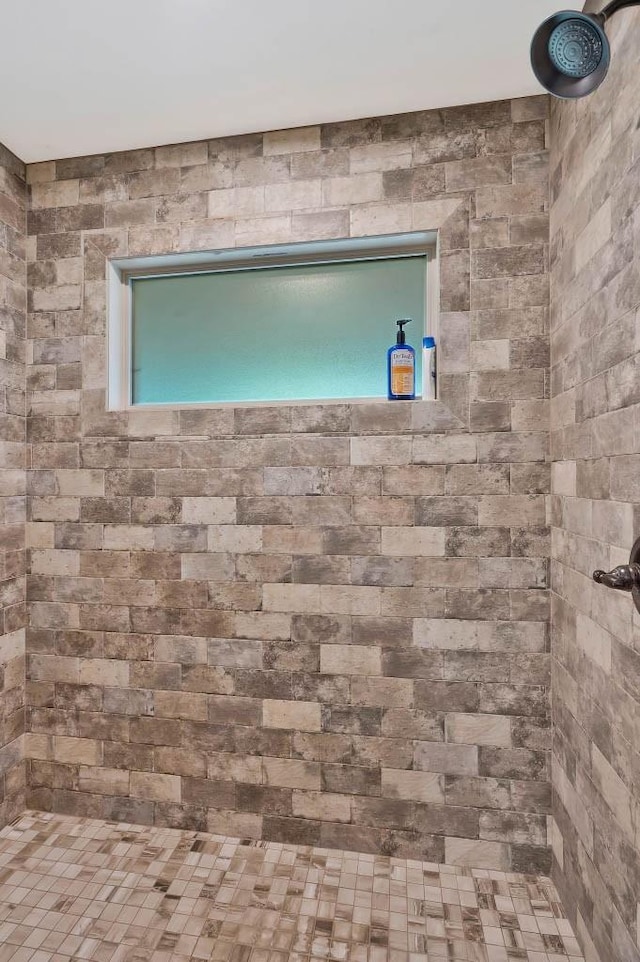 room details featuring tiled shower