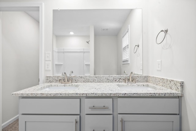 bathroom with vanity