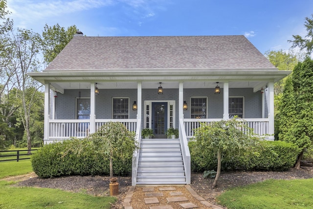 bungalow-style home featuring covered porch