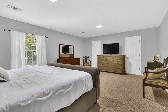 bedroom with carpet flooring