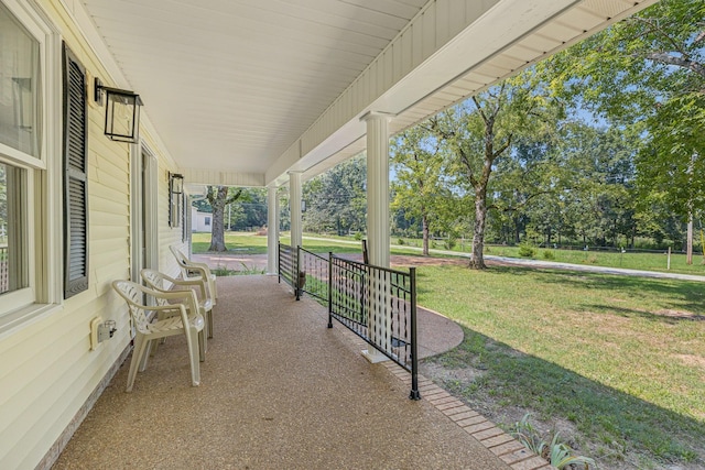 view of patio / terrace featuring a porch