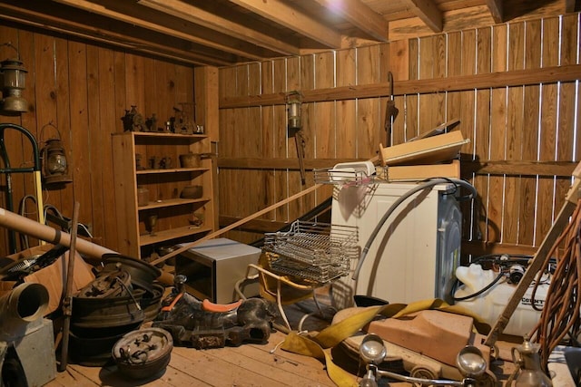 view of storage room