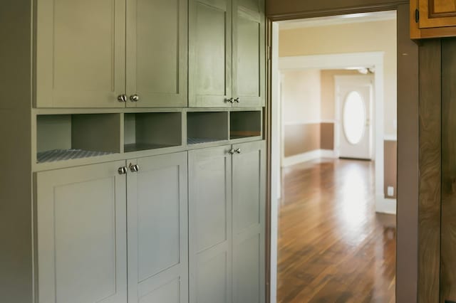 mudroom featuring hardwood / wood-style floors