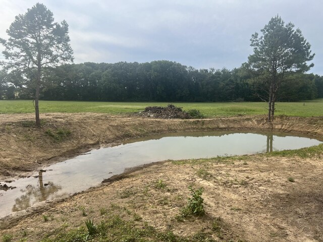 view of yard featuring a water view