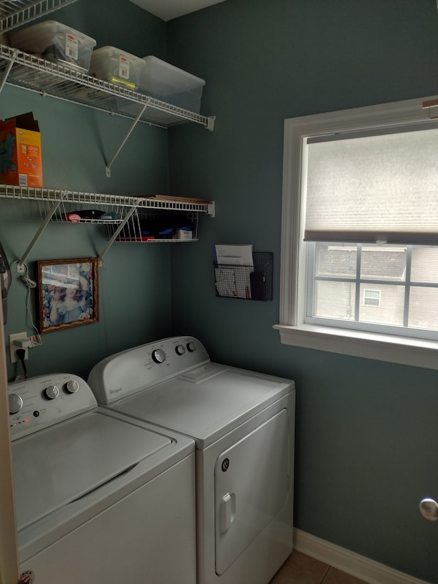 laundry room featuring washer and clothes dryer