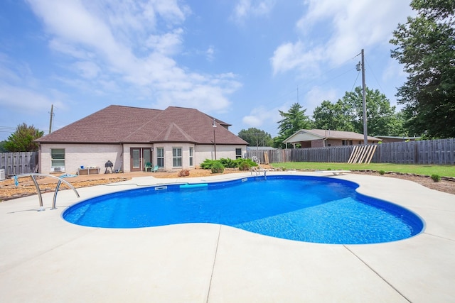 588 E Church St, Alamo, TN 38001 - view of swimming pool featuring a fenced in pool, a patio area, and a fenced backyard
