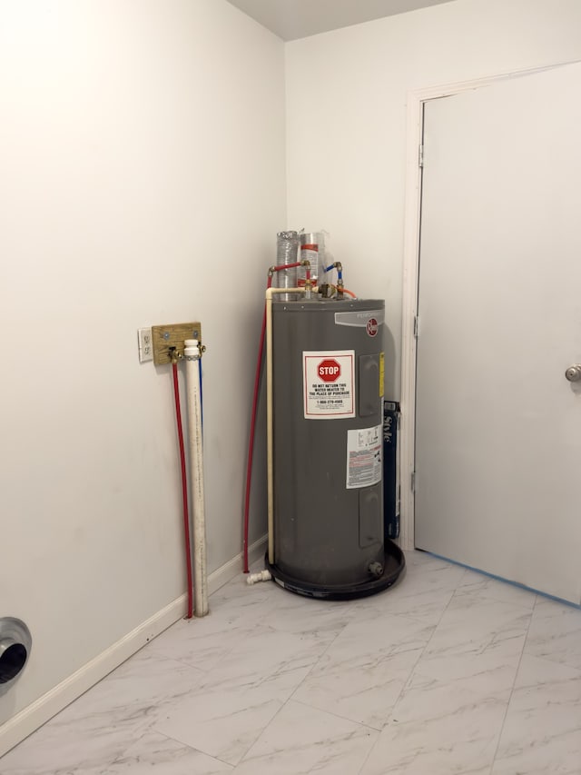 utilities featuring water heater