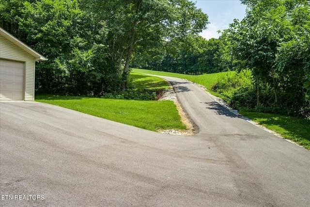 view of road with driveway