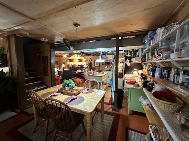 view of dining area