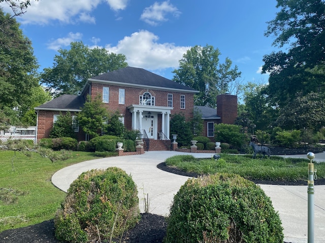 view of colonial inspired home