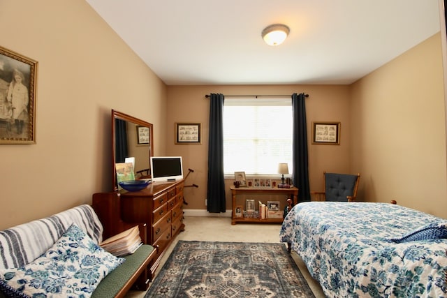 bedroom featuring carpet flooring