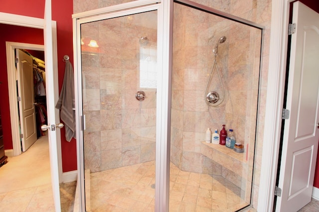 bathroom with walk in shower