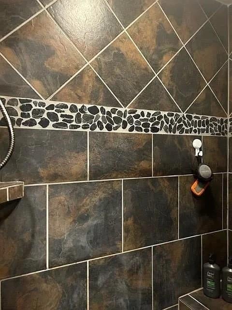 details with a shower