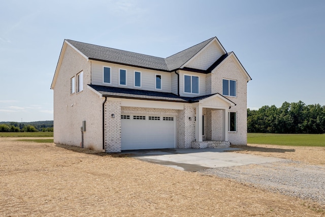 craftsman house featuring a garage