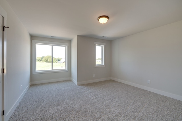 view of carpeted empty room