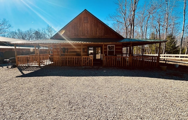 view of front of house with a porch