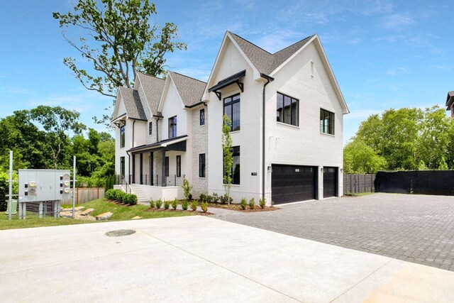 view of home's exterior featuring a garage