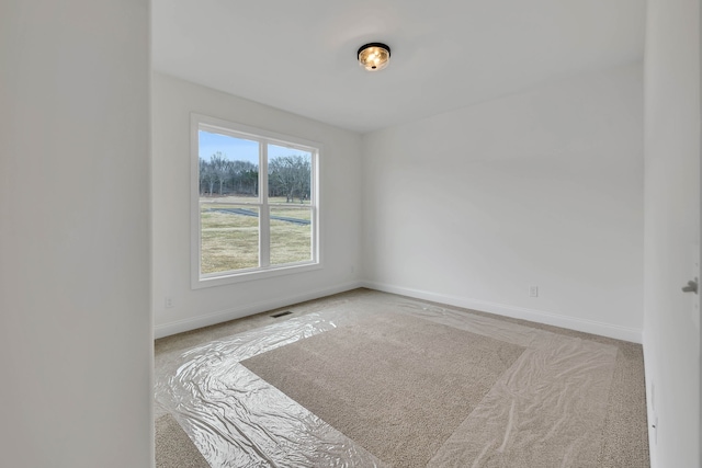 view of carpeted empty room