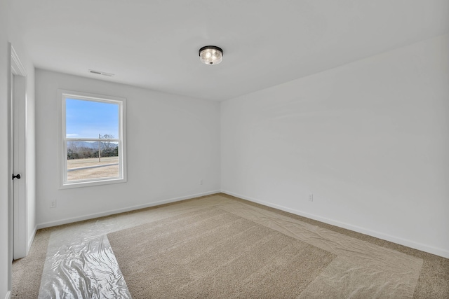 view of carpeted empty room