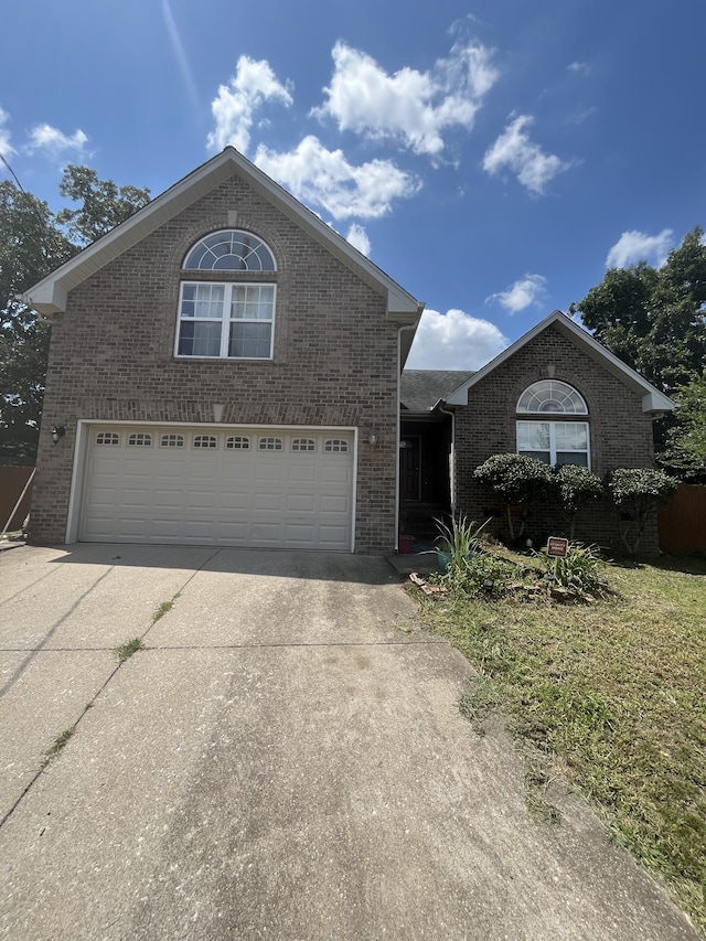 front of property featuring a garage