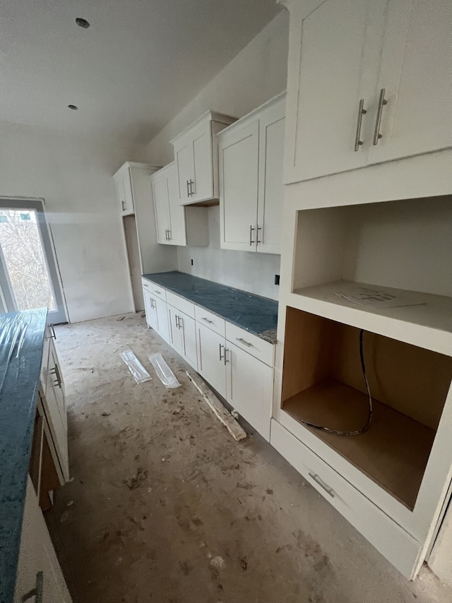 kitchen with white cabinetry