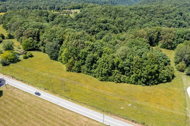 bird's eye view with a rural view