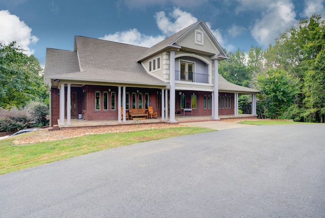 view of front of home with a porch