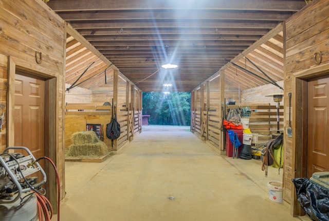 view of horse barn