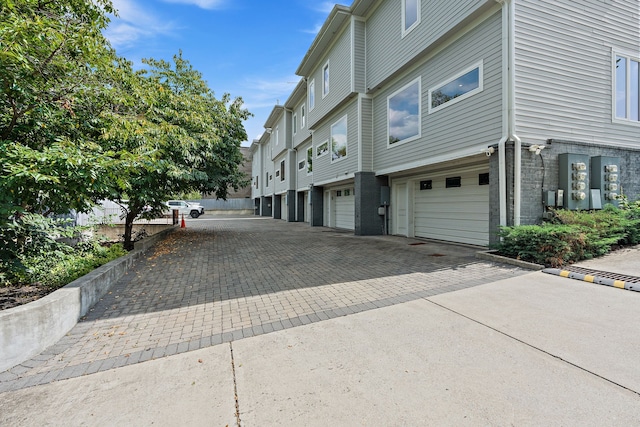 view of home's exterior featuring a garage