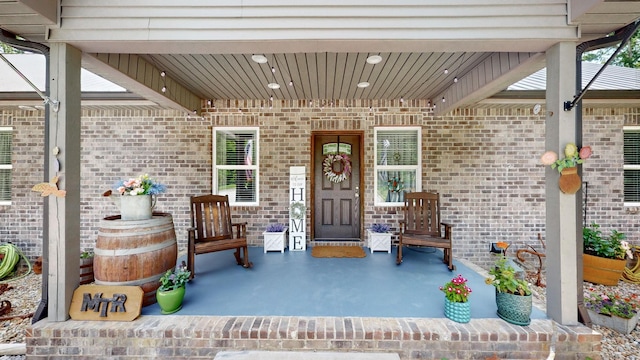 1019 Parker Rd, Kingston Springs, TN 37082 - entrance to property with a porch and brick siding