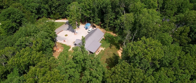 1019 Parker Rd, Kingston Springs, TN 37082 - birds eye view of property with a wooded view